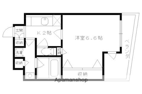 グラマシー京都(1K/5階)の間取り写真