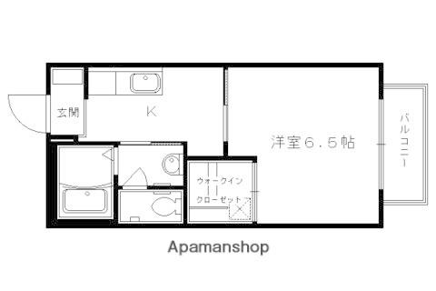 プティメゾンにしだ(1K/2階)の間取り写真
