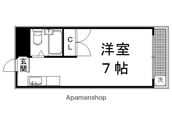 ヤスミマンション(1K/3階)の間取り写真