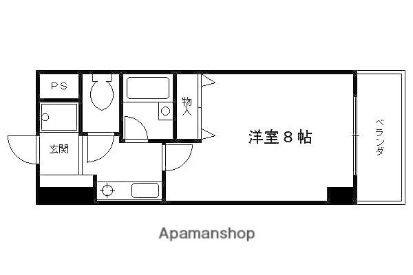 大晋メゾネ四条大宮(1K/7階)の間取り写真
