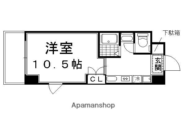 アネックス紫野(1K/7階)の間取り写真