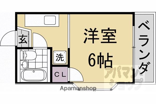 VILLAHEIKE(1K/2階)の間取り写真