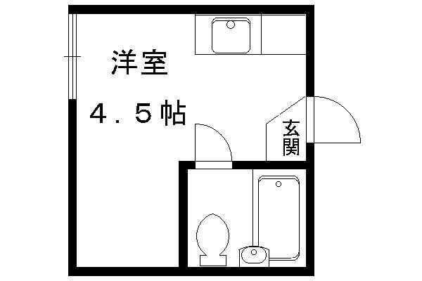 メゾン鷹ケ峰(ワンルーム/3階)の間取り写真