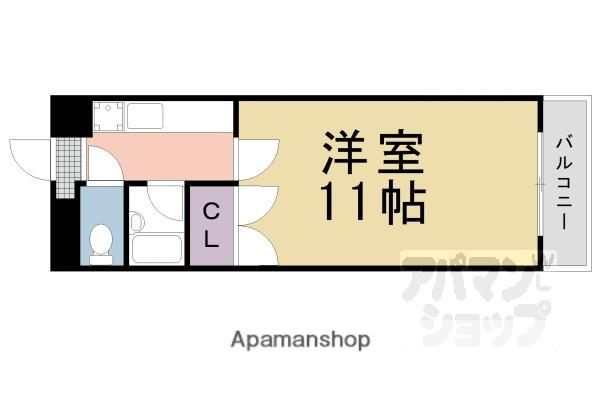 第8パールハイツ安井(1K/3階)の間取り写真