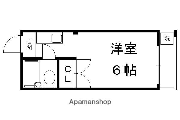 メゾン紫野(1K/3階)の間取り写真