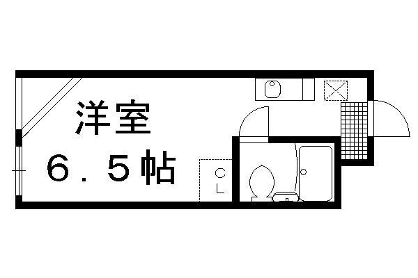 キャニオンテラスIII(ワンルーム/4階)の間取り写真