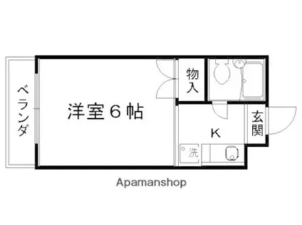 アルティ紫野(1K/3階)の間取り写真