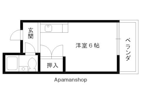 プレイル北大路ビル(1K/5階)の間取り写真