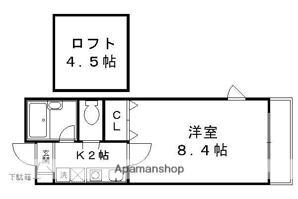 カレラ・デ・ノルテ(1K/4階)の間取り写真