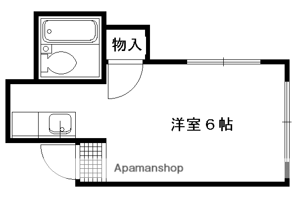 要ハイツ(ワンルーム/1階)の間取り写真