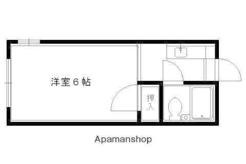 イマーブル大央(1K/2階)の間取り写真