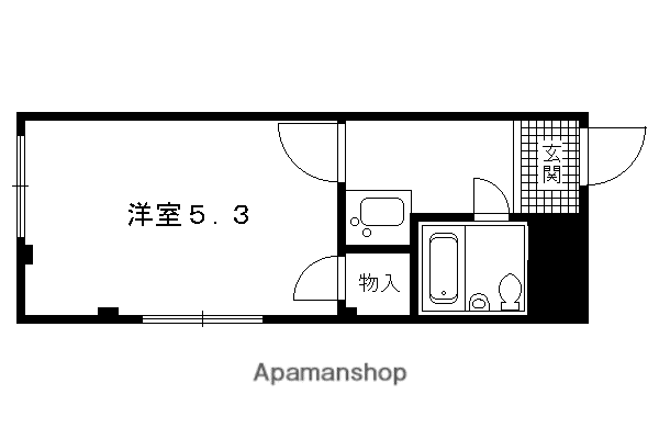 CASA YAGI(1K/1階)の間取り写真