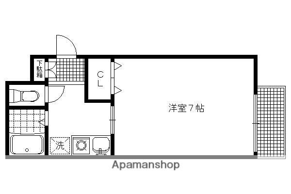 GA 雅(1K/2階)の間取り写真