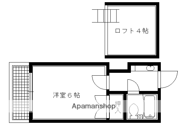 AXIS I(1K/1階)の間取り写真