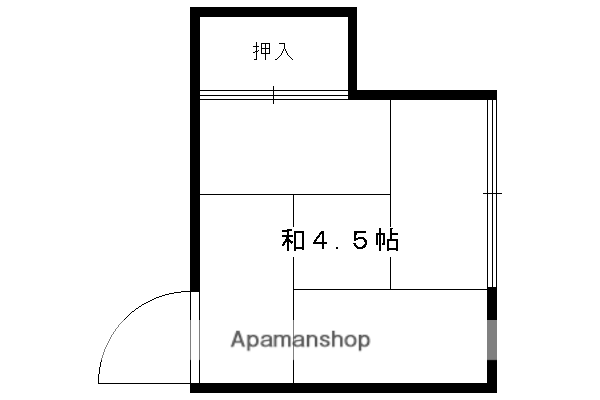阿部アパート(ワンルーム/2階)の間取り写真