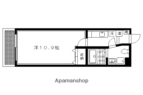 コモド二軒茶屋(1K/3階)の間取り写真