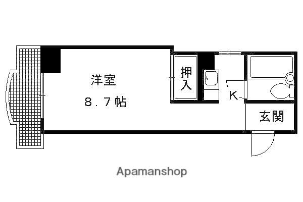 SAMSQUARE銀閣寺道(1K/4階)の間取り写真