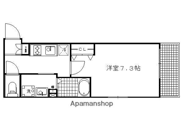 ベラジオ智恵光院(1K/4階)の間取り写真
