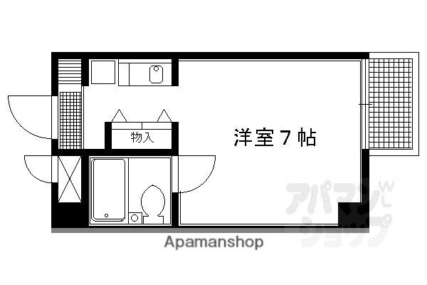 メゾン橋本(1K/2階)の間取り写真