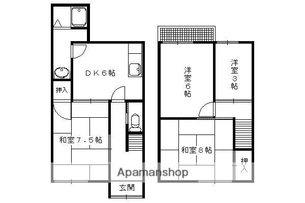 上賀茂西後藤町32ー4(4DK)の間取り写真