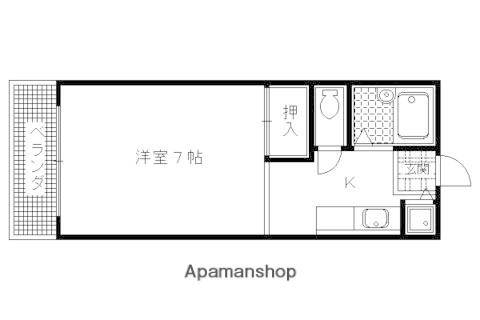 ジュネス和(1K/1階)の間取り写真