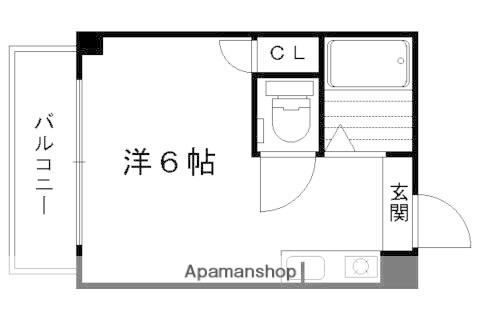 リブカントリー(ワンルーム/3階)の間取り写真