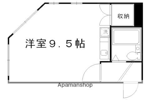 カレンマンション(ワンルーム/2階)の間取り写真