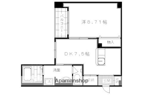 S-FLAT北野(1DK/4階)の間取り写真