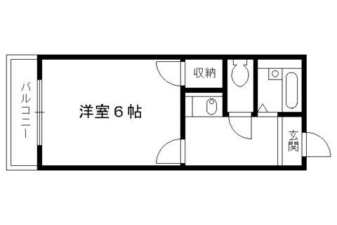 ステージ87(1K/3階)の間取り写真