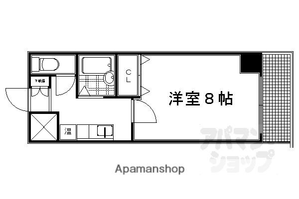 アクティ堀川(1K/9階)の間取り写真