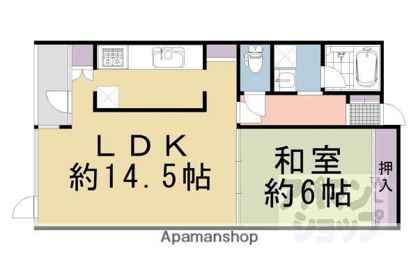 メゾンアルマ(1LDK/4階)の間取り写真