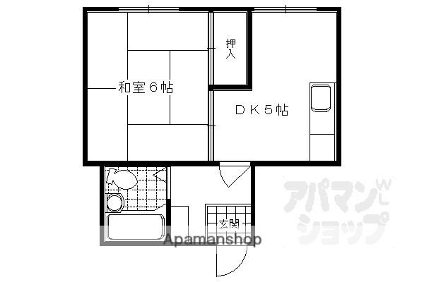 佐わらび堺町マンション(1DK/5階)の間取り写真