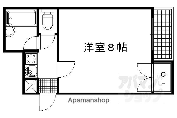 N・エステートモア三条(1K/2階)の間取り写真