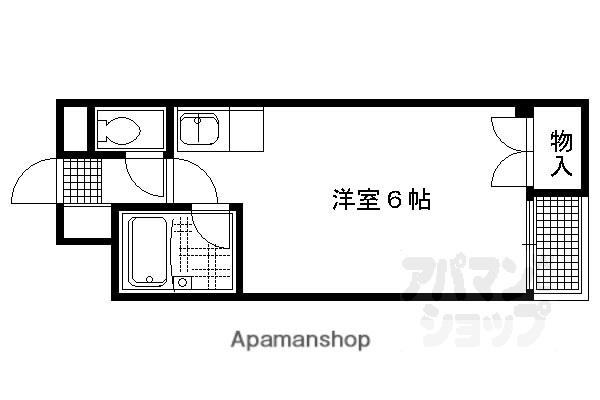 TAISEI都(ワンルーム/2階)の間取り写真
