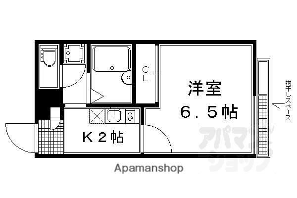 レオパレス清水(1K/1階)の間取り写真