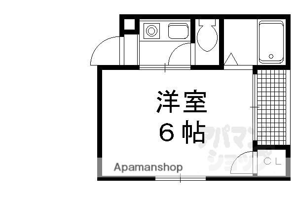 レジデンス陽明(1K/1階)の間取り写真