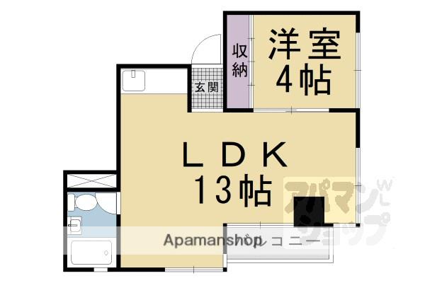 EPOCH岡崎(1LDK/2階)の間取り写真