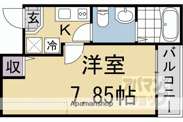 グラン堀川今出川(1K/4階)の間取り写真