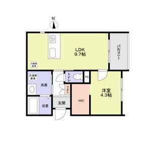 FORESTMAISON堀川御池(1LDK/3階)の間取り写真