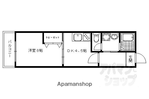 リンツ北山(1DK/3階)の間取り写真