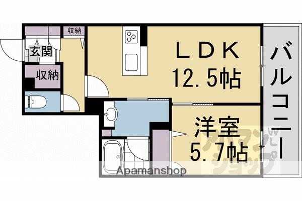 グランメゾン ヒラキ(1LDK/3階)の間取り写真