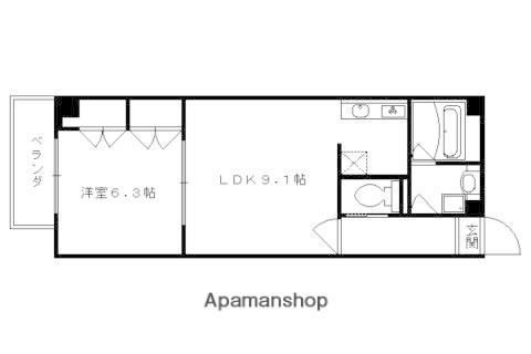 メゾントアン(1LDK/2階)の間取り写真