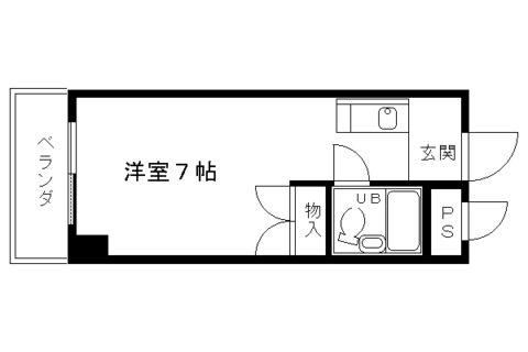 VOICEビル(1K/5階)の間取り写真