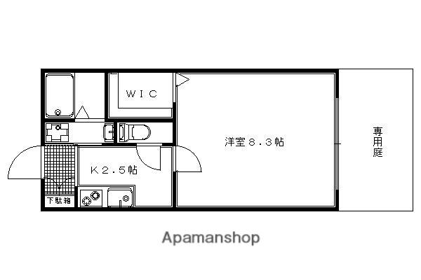 岩倉中在地町マンション(1K/1階)の間取り写真