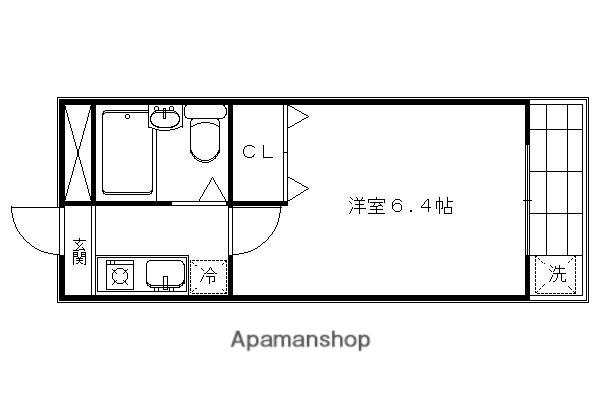 光陽マンション(1K/2階)の間取り写真