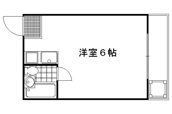 ヴィラ・サンモリッツ(ワンルーム/3階)の間取り写真