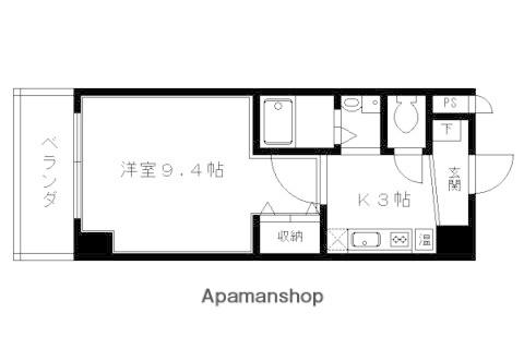 クレール紫明(1K/3階)の間取り写真