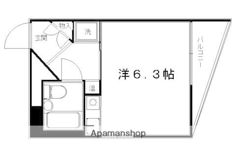 インペリアル烏丸今出川(ワンルーム/6階)の間取り写真