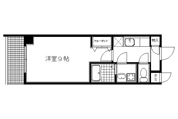 COTO GLANCE一乗寺駅前(1K/5階)の間取り写真