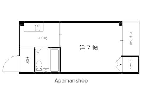 四条コーポ(1K/1階)の間取り写真